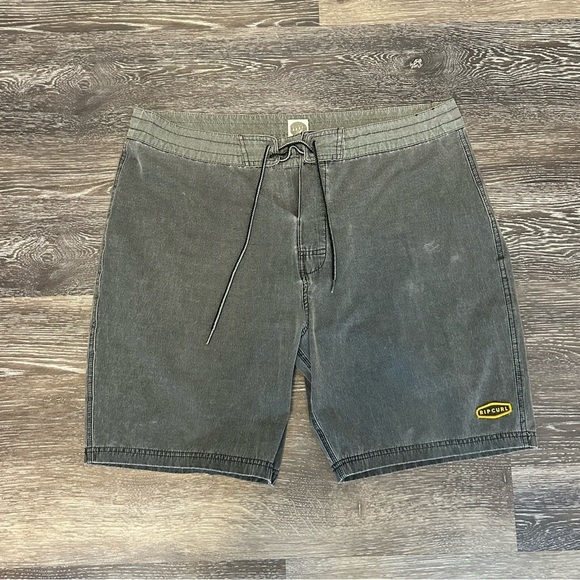Ripcurl Surf Board Shorts Swim 36 W38 Drawstring Unlined  Beach Pool Surf Gray - Picture 15 of 15